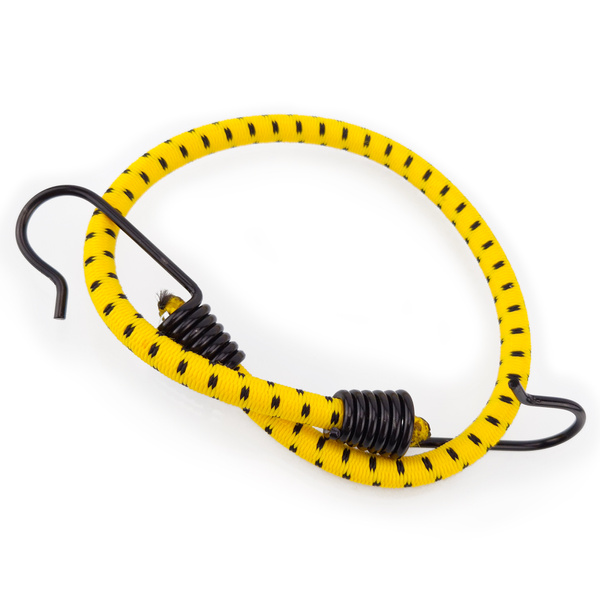 Guma transportowa 8 mm z haczykami - ekspandor żółty - 40cm / 2 sztuki