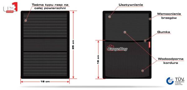 Mały organizer do bagażnika na rzep - UZ1