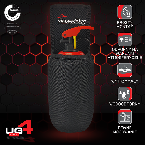 Pokrowiec gaśnicy na rzep - UG4 Premium
