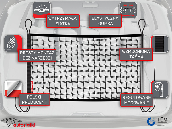 Siatka torba do bagażnika Citroen C4 Grand Picasso II