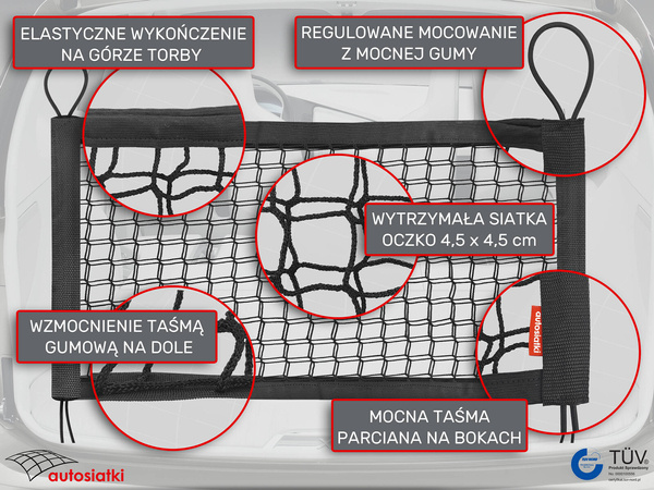 Siatka torba do bagażnika Citroen C4 Grand Picasso II