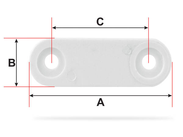 Zestaw uchwytów do montażu plandeki 34 mm - 10 kompletów