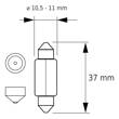 Żarówka rurka 5W 12V - C5W